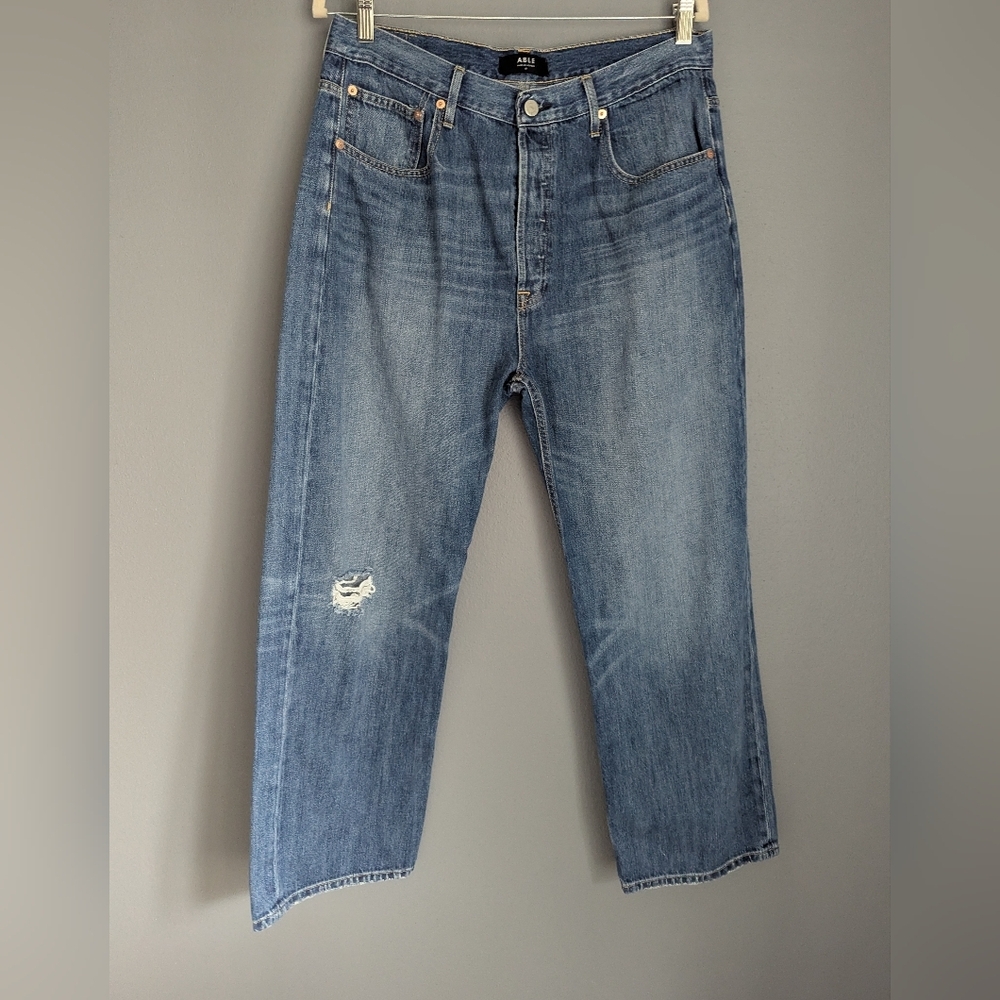 Women's Abel Denim Jeans Size 32. Medium Wash Denim Jeans.